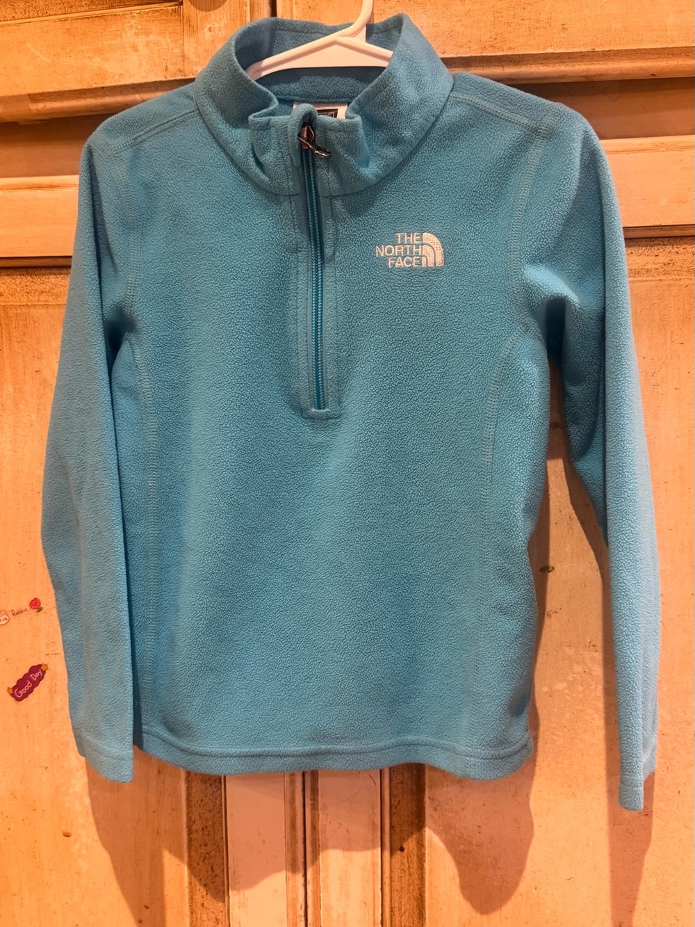 The North Face Kid’s Teal Blue Half-Zip Fleece Pullover